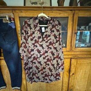 J. Jill paisley tunic NWT 2X